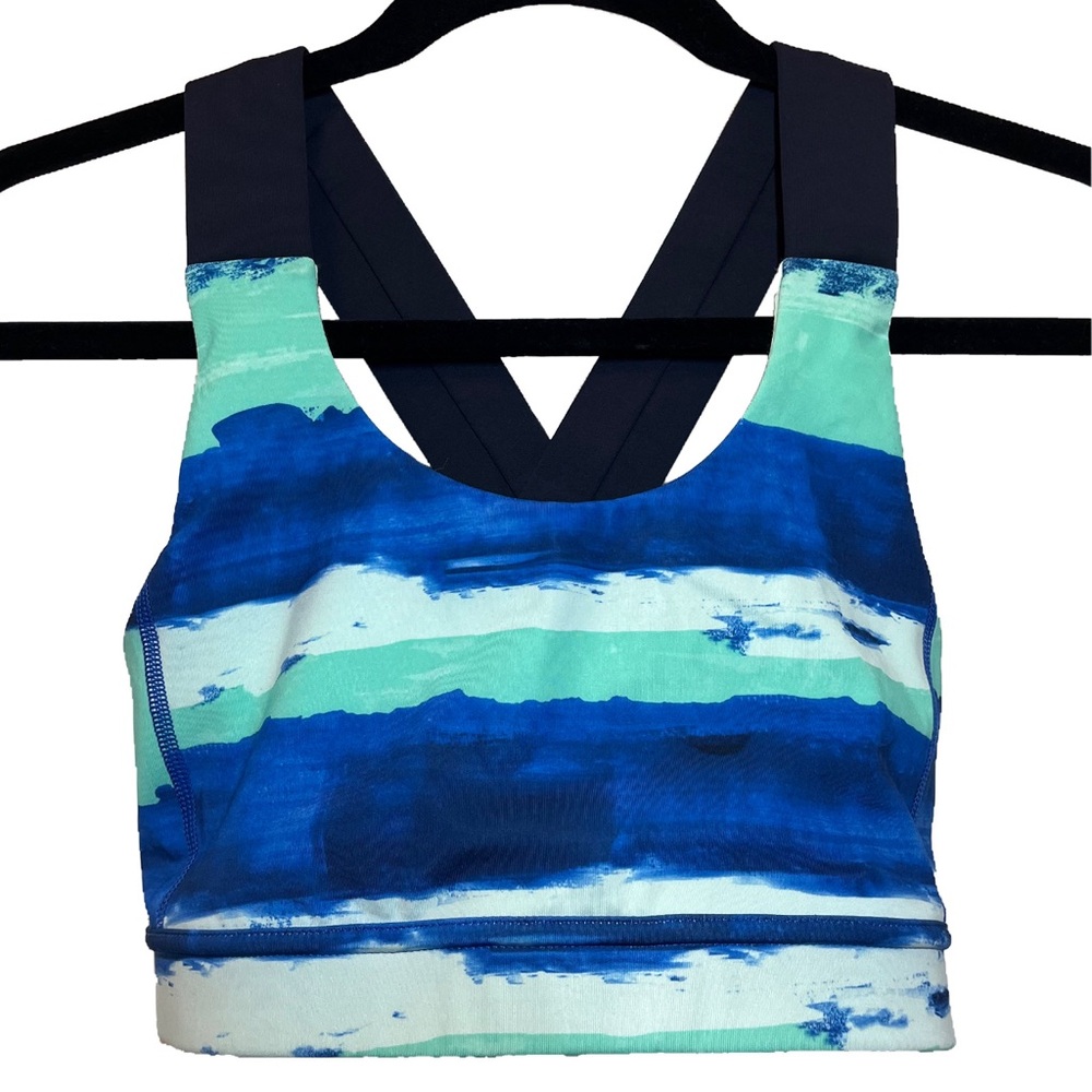 lululemon size 6 All Sports Bra Adjustable Harbor Naval Blue